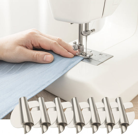 Sewing Hemmer Foot – Stainless Steel, Rolled Hem Design & Multi-Size Tool Set