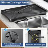 Nova - Dish Drying Rack with Drainboard & Cutlery Holder