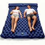 Double Air Mattress – Built-In Foot Pump, Attached Pillows & 120×199cm