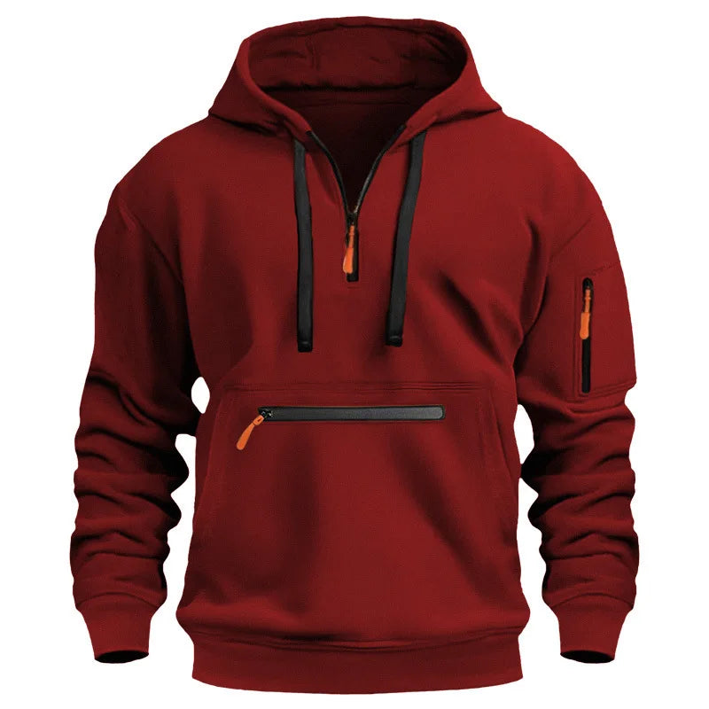 Enhanced Product Title: **AlpenNord Men's Hooded Zip-Up Sweatshirt | Cozy & Stylish Fleece Jacket for Outdoor Activities**