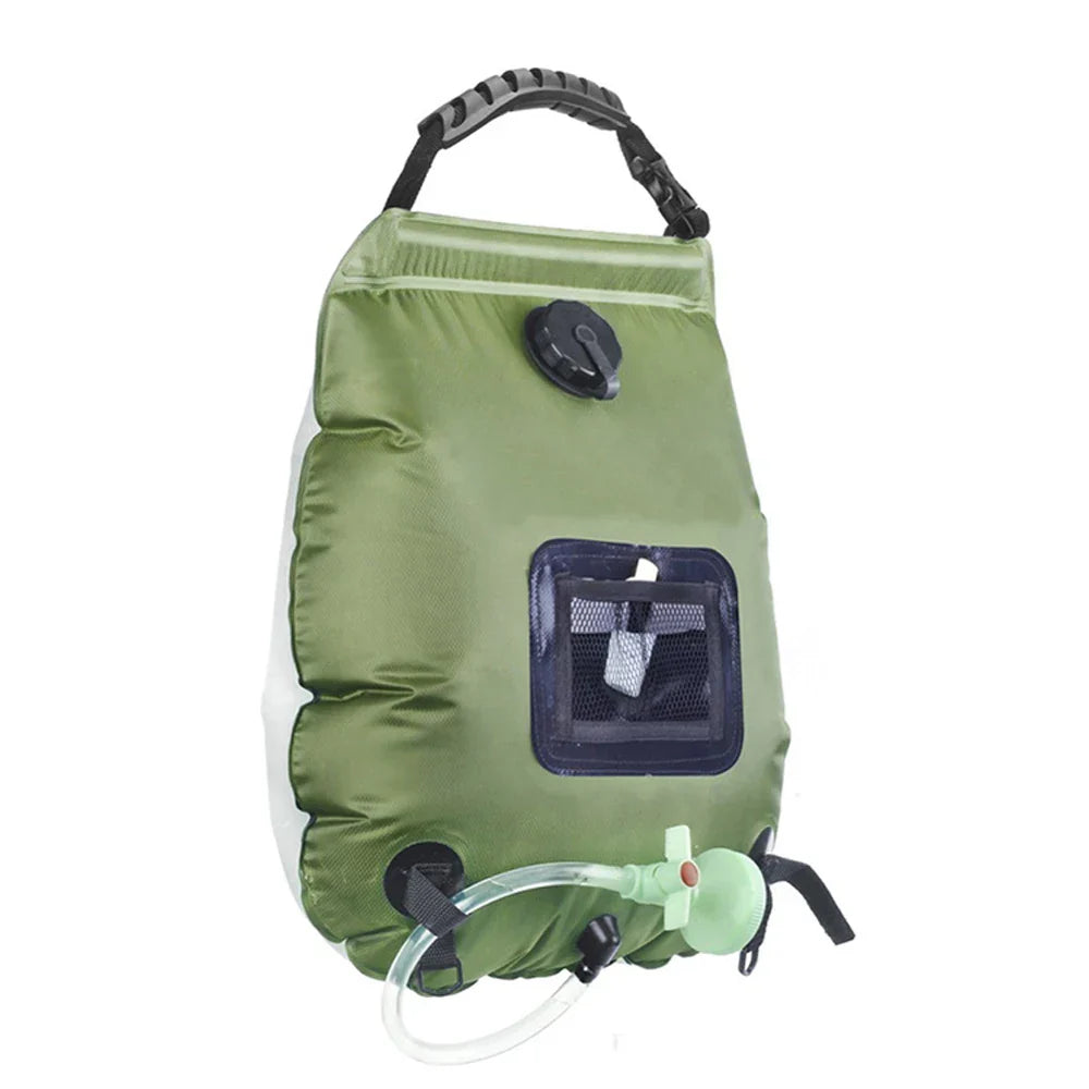 Portable Solar Shower – 20L Capacity, Detachable Hose & On/Off Showerhead