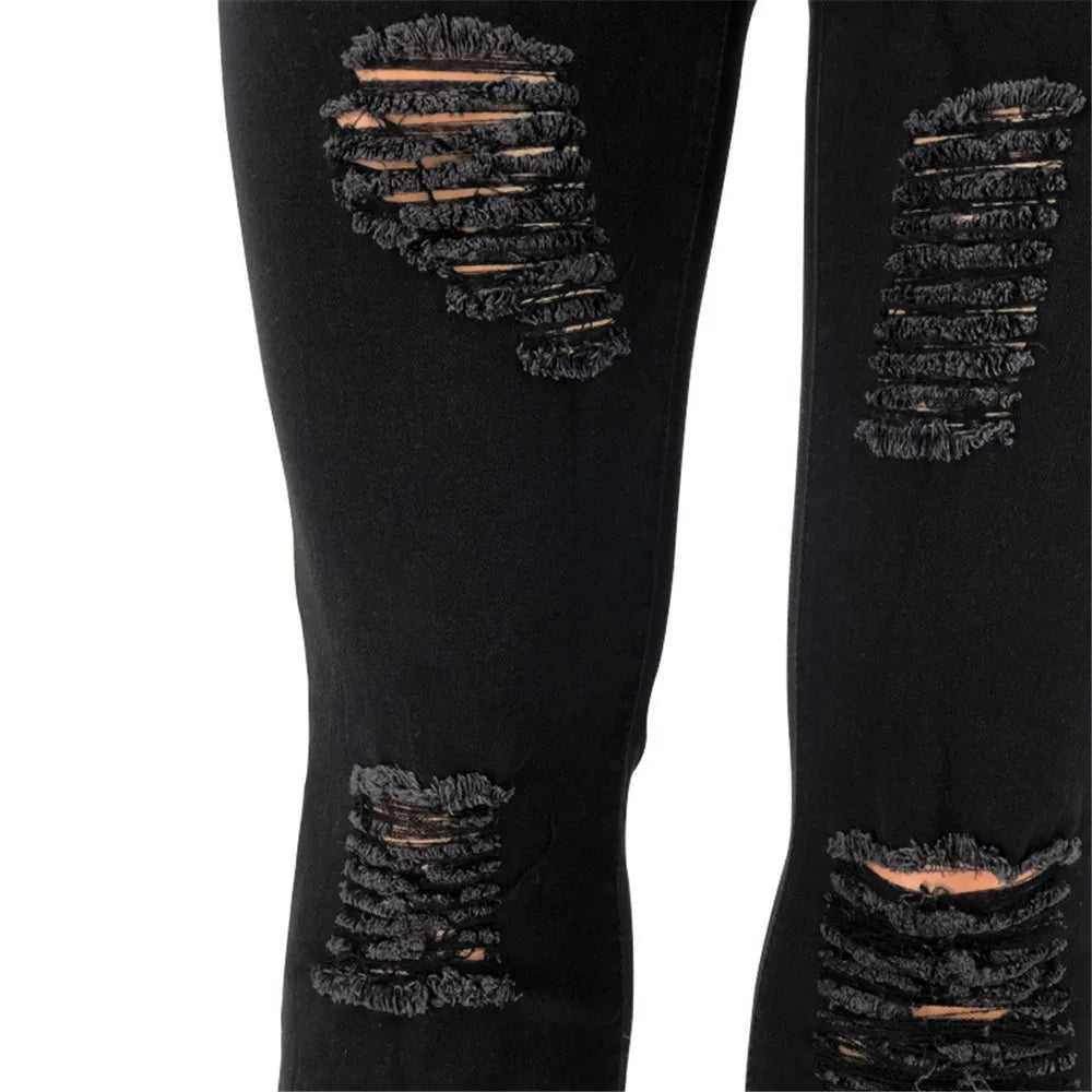 Plus-Size Stretch Flared Jeans for Women - Comfortable & Stylish Denim Trousers