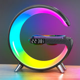 ChargeGlow Wireless Charger with Speaker - Black