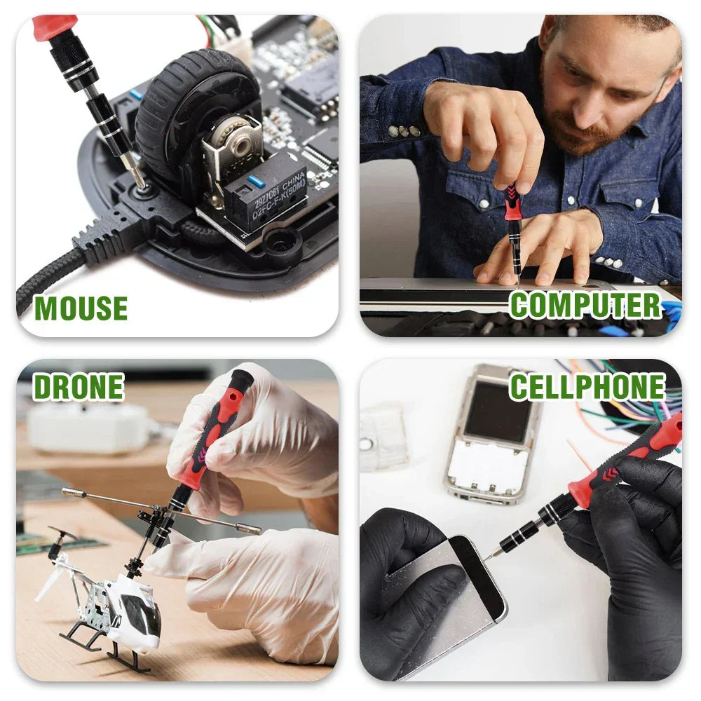 115-in-1 Precision Screwdriver Set with Magnetic Repair Tools - ProFix