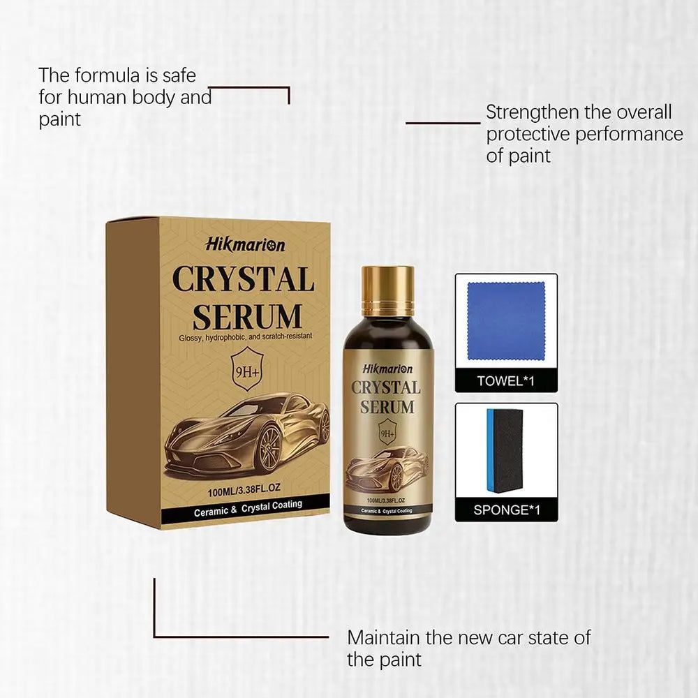 Car Graphene Ceramic Coating Serum – 100ml 9H+, Hydrophobic & UV Protection