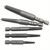 Screw Extractor Set – 10-Piece, Left-Hand Thread & Hardened Steel Hex Shank