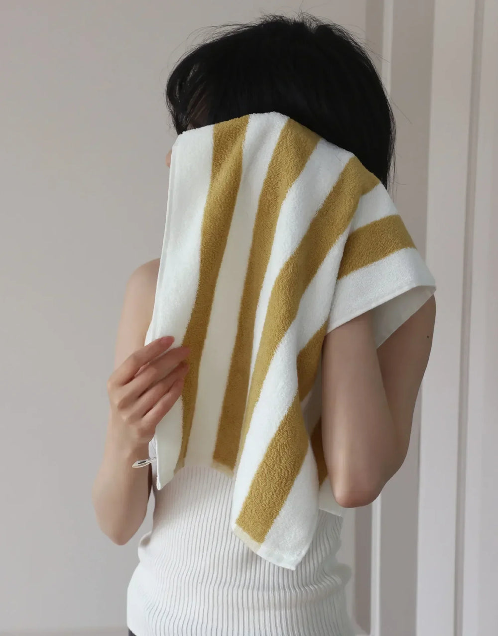 Striped Cotton Bath Towel – 100% Combed Cotton, Hotel Quality & Quick-Dry