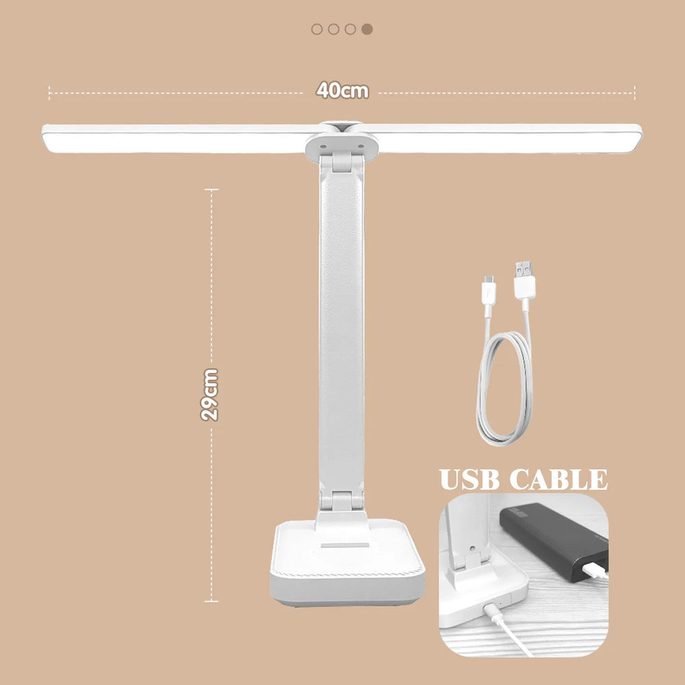 LED Table Lamp | Reading Light | USB Rechargeable. Dimmable & Touch-Controlled for Reading | Kalsten