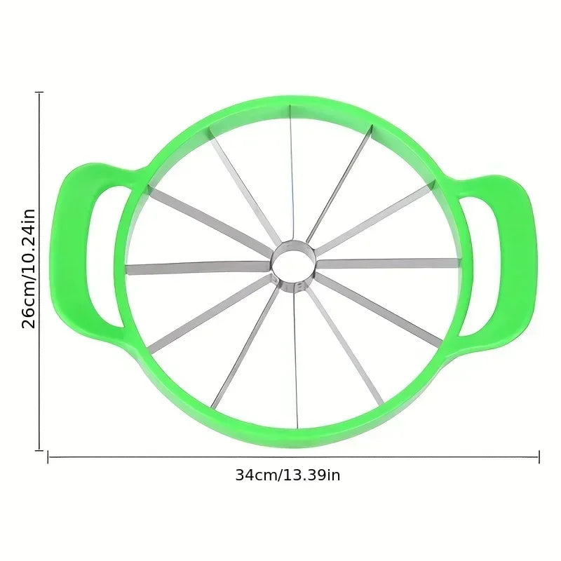 Stainless Steel Fruit Cutter – 8 or 12 Slices, 60° Cutting Angle & Watermelon Slicer