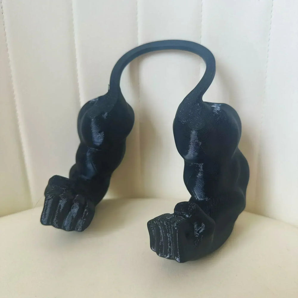 Cat Collar with Bodybuilder Arms – ABS Plastic, Lightweight & Funny Costume