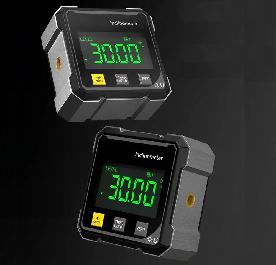 Laser Digital Angle Finder – LCD Display, Magnetic Base & Built-In Laser