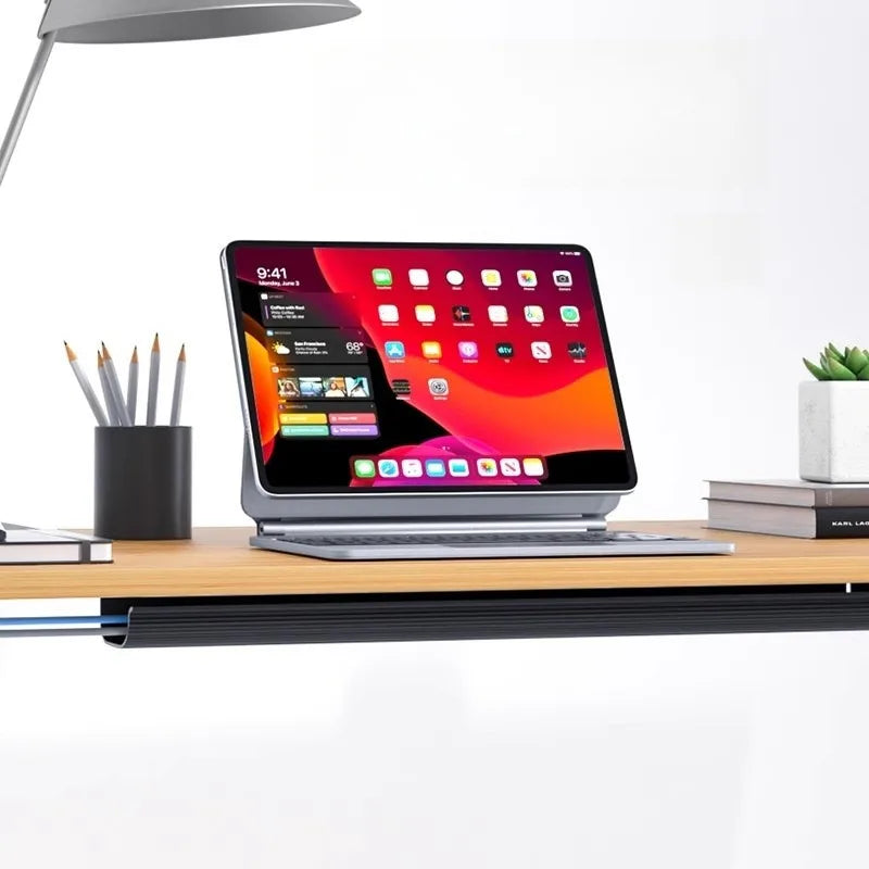 Self-Adhesive Cable Management Channel – PVC, Under-Desk & Open Design