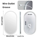 LumoOval | Oval LED Bathroom Mirror | Anti-Fog & Dimmable Backlit Design