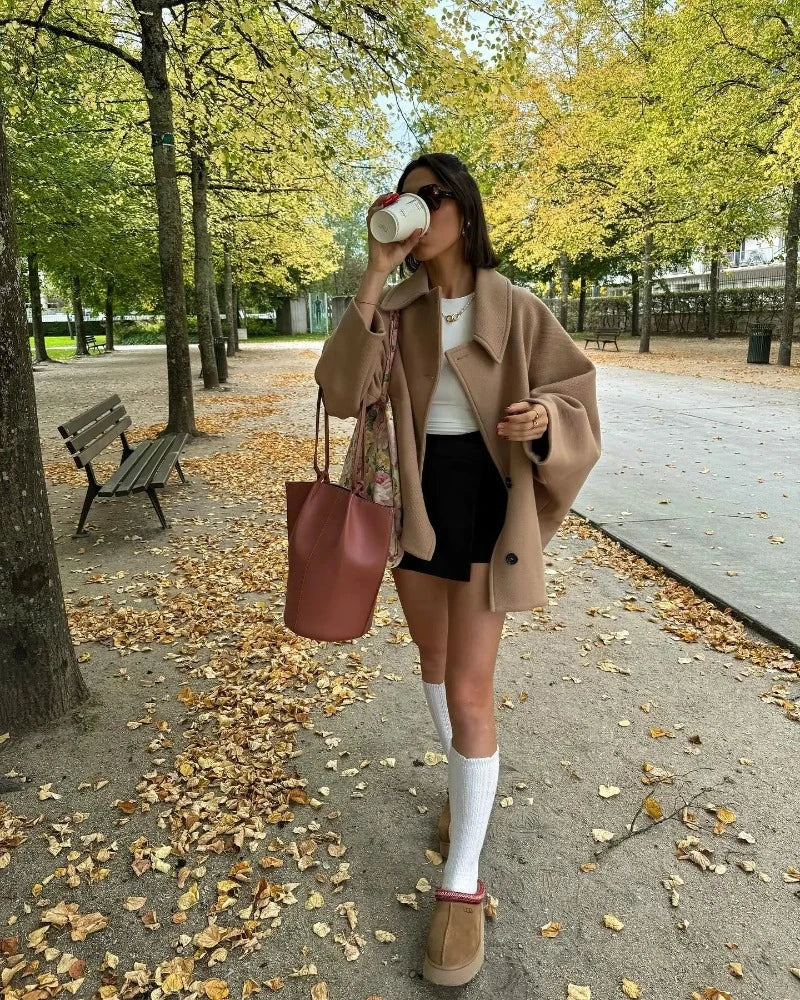 Oversized Women's Fall Coat – Mila