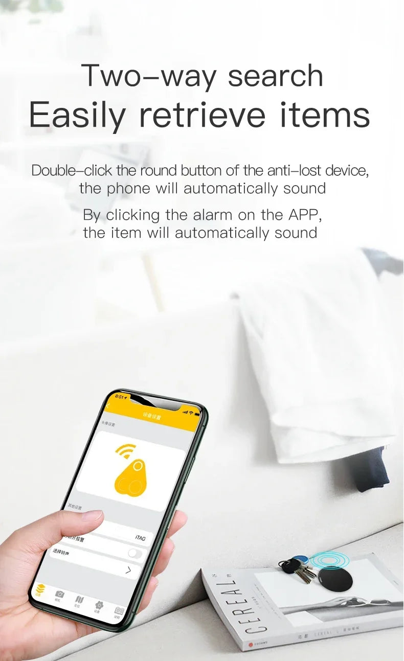 Mini GPS Tracker 2-Pack – Magnetic, App Tracking & 6-Month Standby