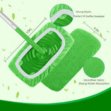 Reusable Microfiber Mop Pads 6-Pack – Machine Washable & Standard Flat Mop Fit