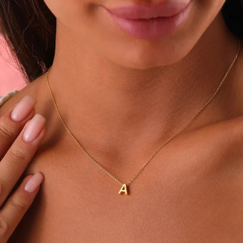 BowLift | Dainty Minimal Letter Initial Necklace