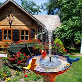 Floating Solar Fountain Pump – 17cm, Cordless Solar-Powered & Bird Bath Fountain