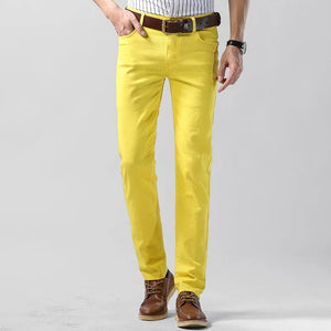 Milano – Colorful Men's Pants – Yellow