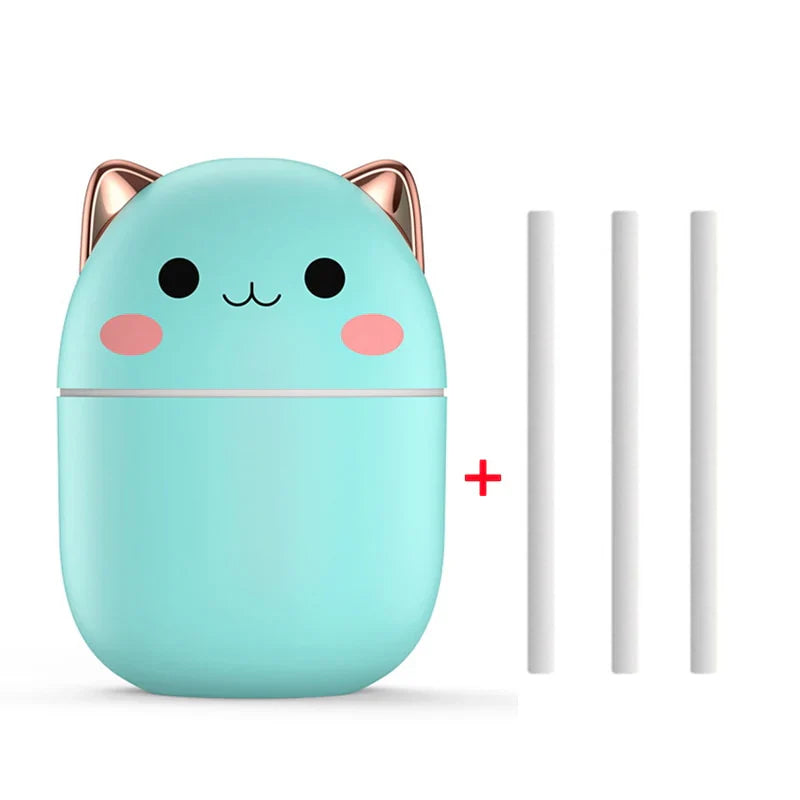 Optimized Product Title: "Katzenförmiger Mini-Luftbefeuchter mit Farbwechsel-Nachtlicht – Perfekt für Zuhause & Büro" 

This title includes relevant keywords while highlighting the product's features and potential uses, making it more appealing for Google