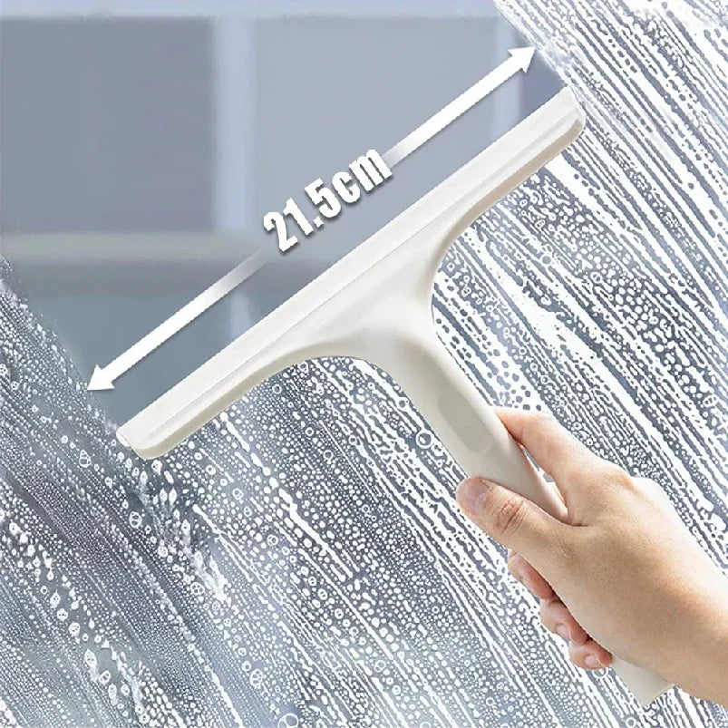 Window Squeegee Set with Spray Bottle – Silicone Blade, 21.5cm Head & 2-Pack