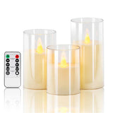 Realistic LED Candle Set - Flameless, Battery Operated, Perfect for Home Decor & Events