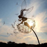 BowLift | Metal Fairy Garden Sculpture Outdoor Lawn Decor