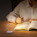 Clip-On LED Book Light – Dimmable, 360° Flexible & USB Rechargeable