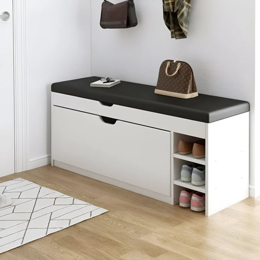 Shoe Cabinet Bench – Folding Storage, Padded Seat & Entryway Design