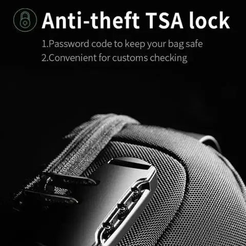 Optimized Product Title: "Sicherheits-Rucksack – Schnittfest, Diebstahlschutz & USB-Ladeanschluss für Unterwegs" 

This title includes keywords that enhance searchability while clearly conveying the product's features and benefits.