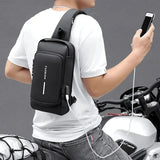 Optimized Product Title: "Sicherheits-Rucksack – Schnittfest, Diebstahlschutz & USB-Ladeanschluss für Unterwegs" 

This title includes keywords that enhance searchability while clearly conveying the product's features and benefits.