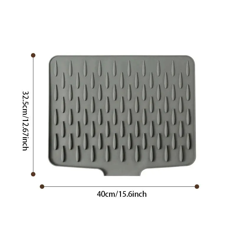Enhanced Product Title: **Flexible Silicone Drying Mat – Heat-Resistant, BPA-Free, Non-Slip Design for Kitchen Use**