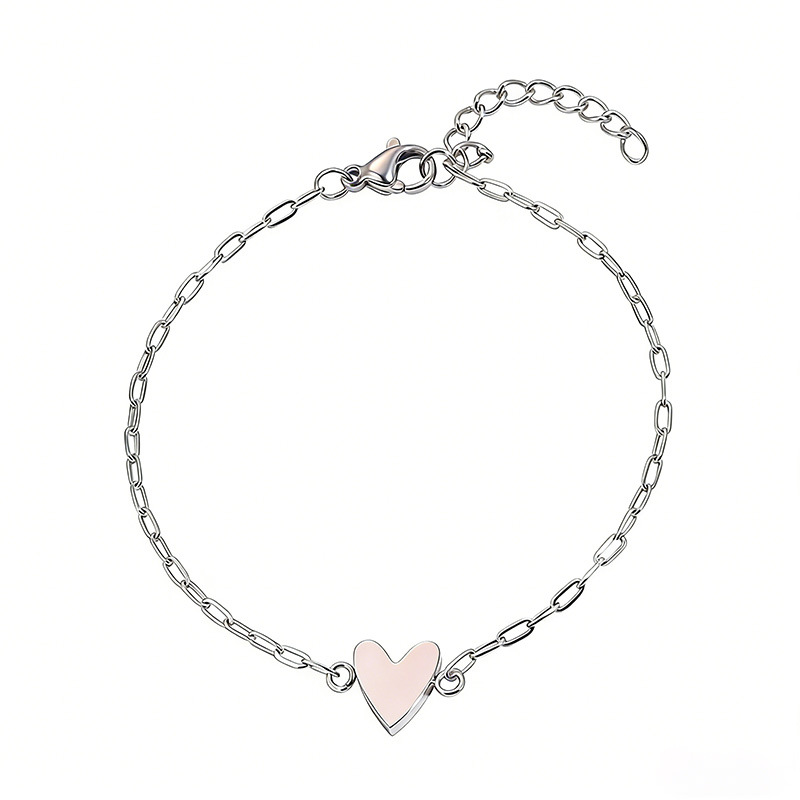 Bracelet Adjustable Heart Chain Matching Couple Jewelry