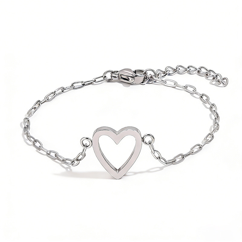 Bracelet Adjustable Heart Chain Matching Couple Jewelry