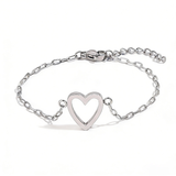 Bracelet Adjustable Heart Chain Matching Couple Jewelry