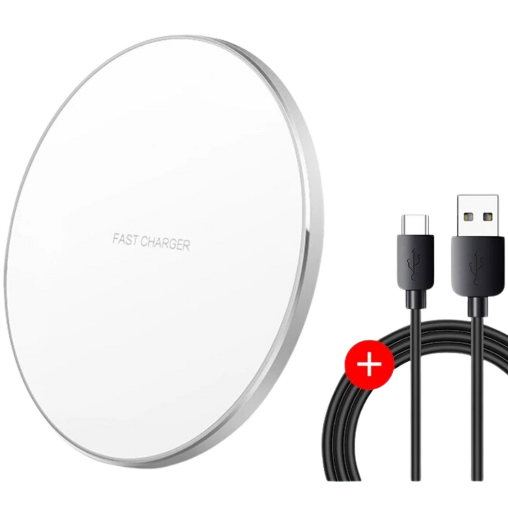 Wireless Charging Pad – 30W Fast Charge, Qi Compatible & LED Ring