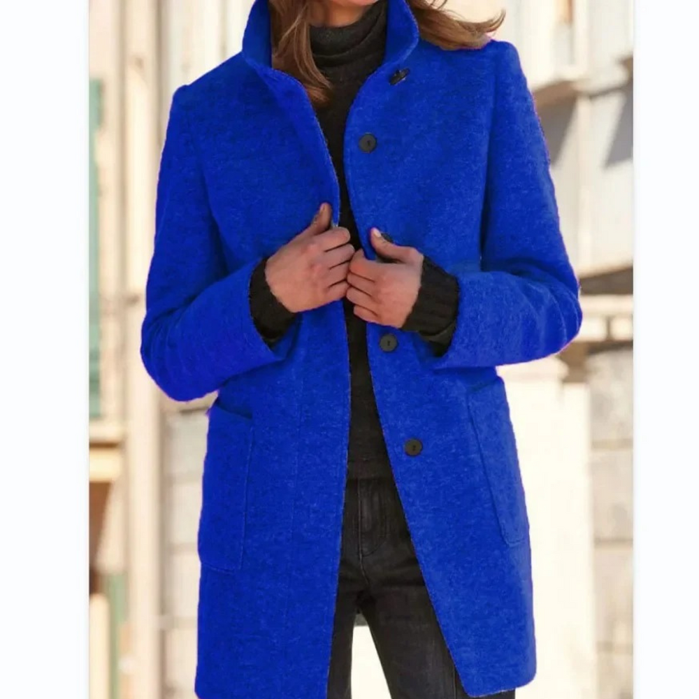 Single – Breasted Mid – Length Overcoat – Daisy