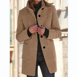 Single – Breasted Mid – Length Overcoat – Daisy
