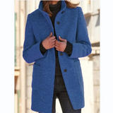 Single – Breasted Mid – Length Overcoat – Daisy