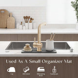 Sink Mat Diatomite Stone Faucet Drying Tray Kitchen Counter