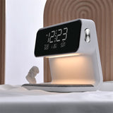 Enhanced Product Title: **Kabellose Nachttischlampe mit integriertem Wecker und Ladefunktion - Stilvolle Tischleuchte für Schlafzimmer** 

This title includes relevant keywords while also providing a clear description of the product's features, making it