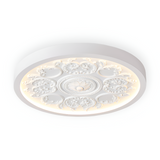 Carved Floral LED Ceiling Light – Dimmable, Remote Control & 3 Color Temperatures