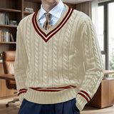 Slim-fit pullover with V-neck - Rocco
