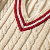 Slim-fit pullover with V-neck - Rocco