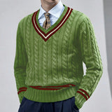 Slim-fit pullover with V-neck - Rocco