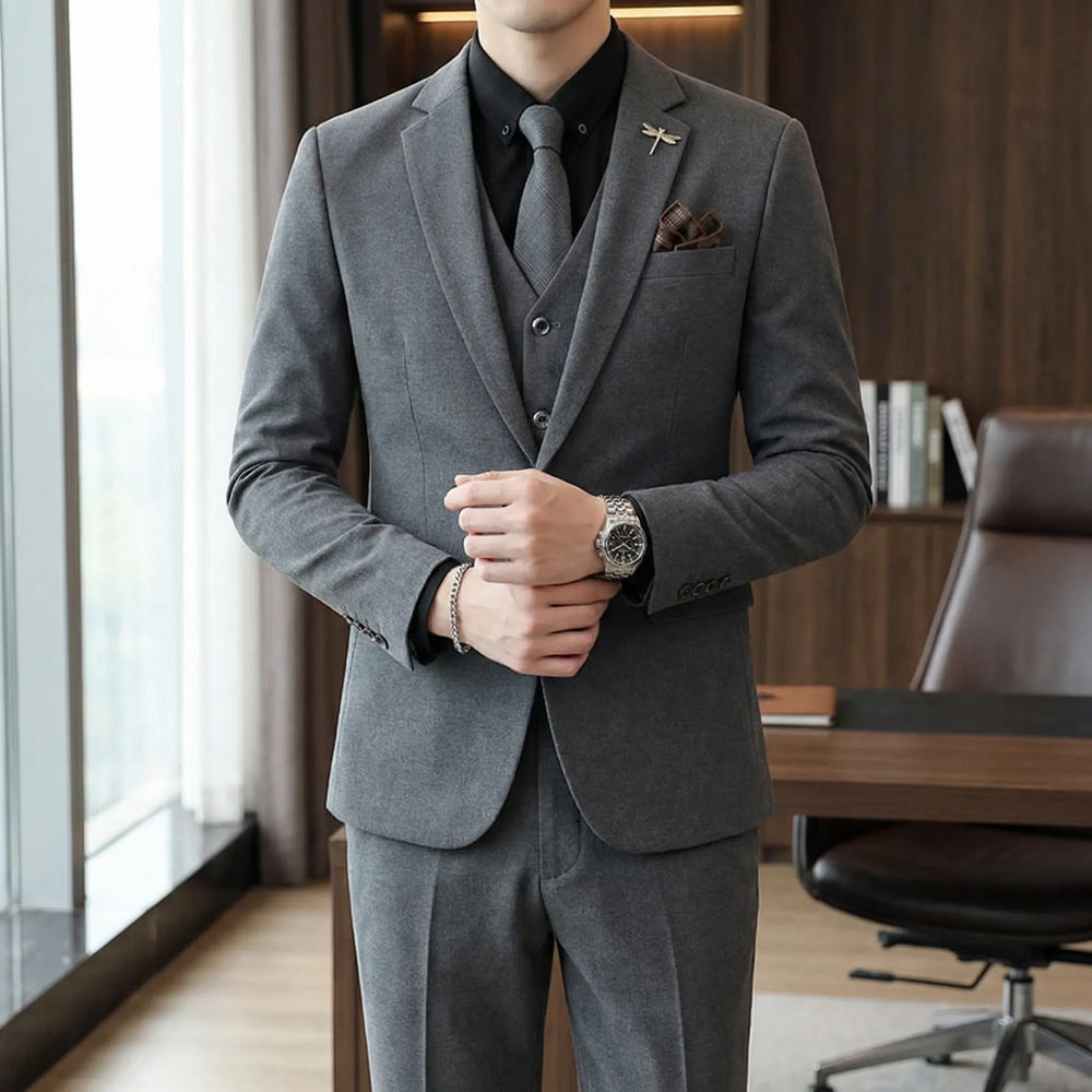 Slim-Fit Three-Piece Suit - Merlin