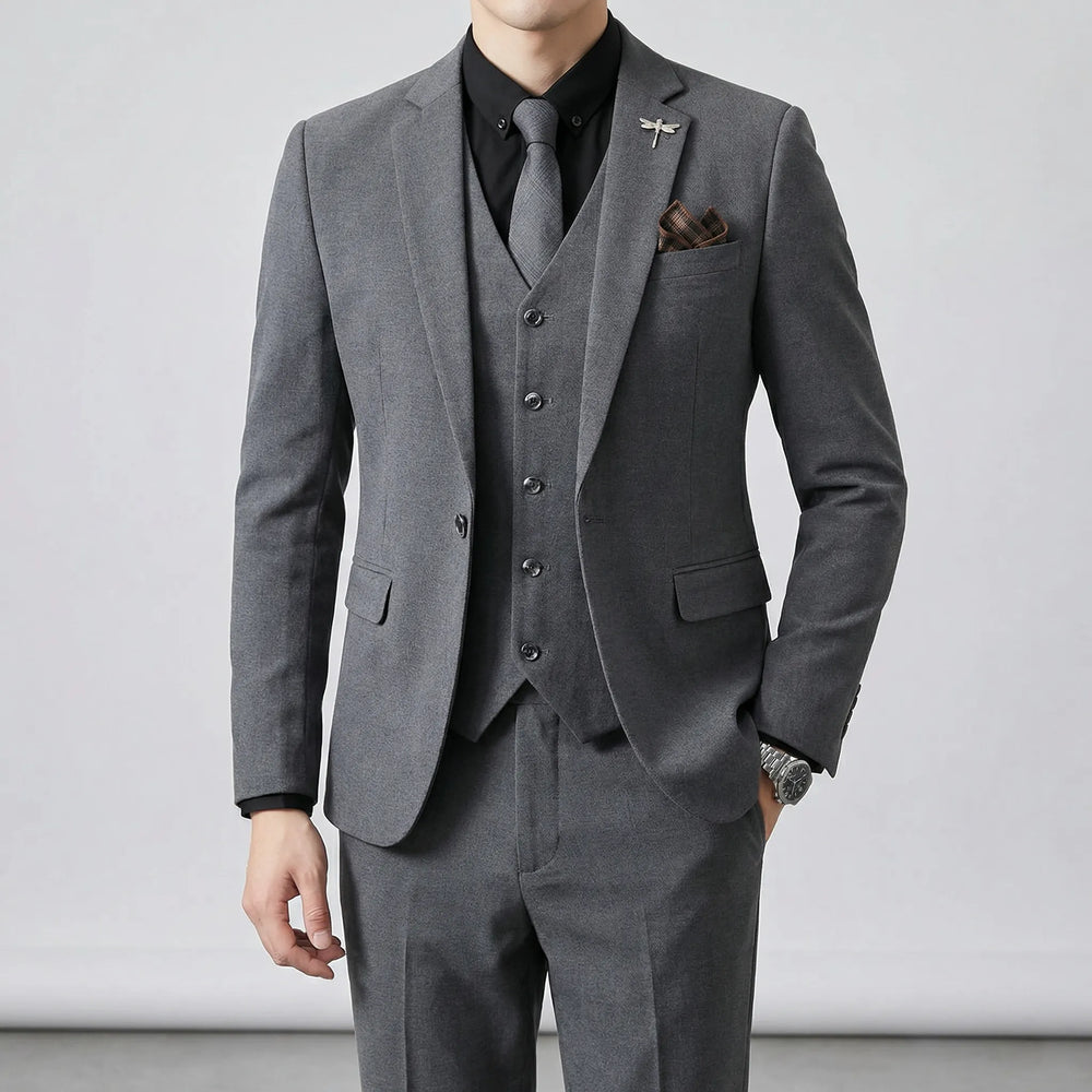 Slim-Fit Three-Piece Suit - Merlin