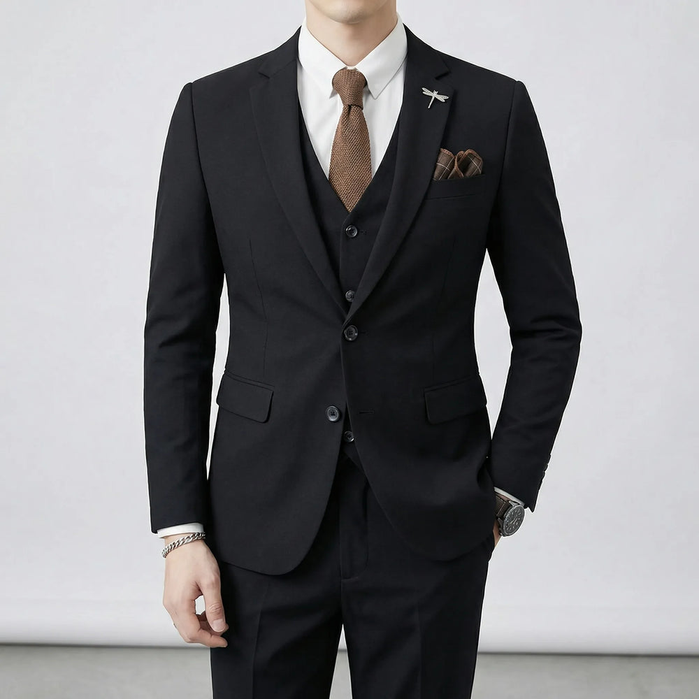 Slim-Fit Three-Piece Suit - Merlin