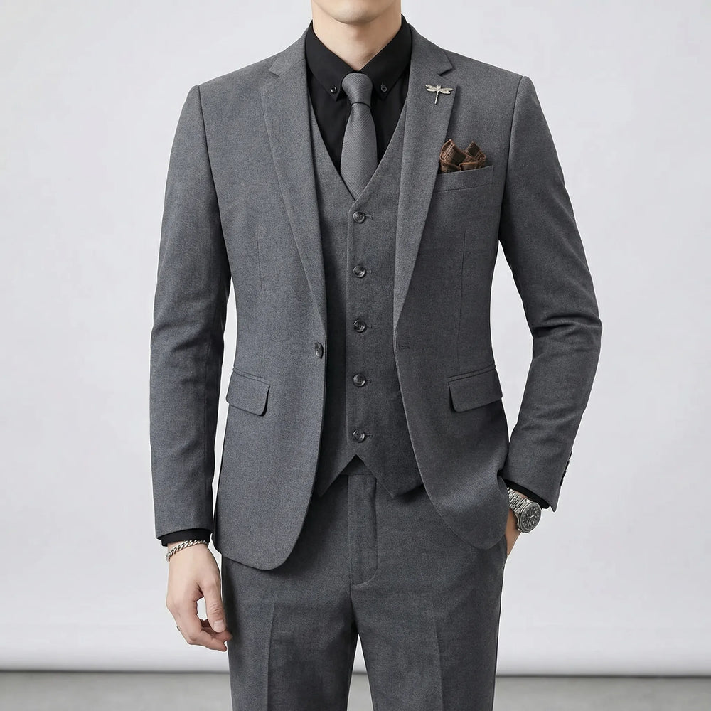 Slim-Fit Three-Piece Suit - Merlin