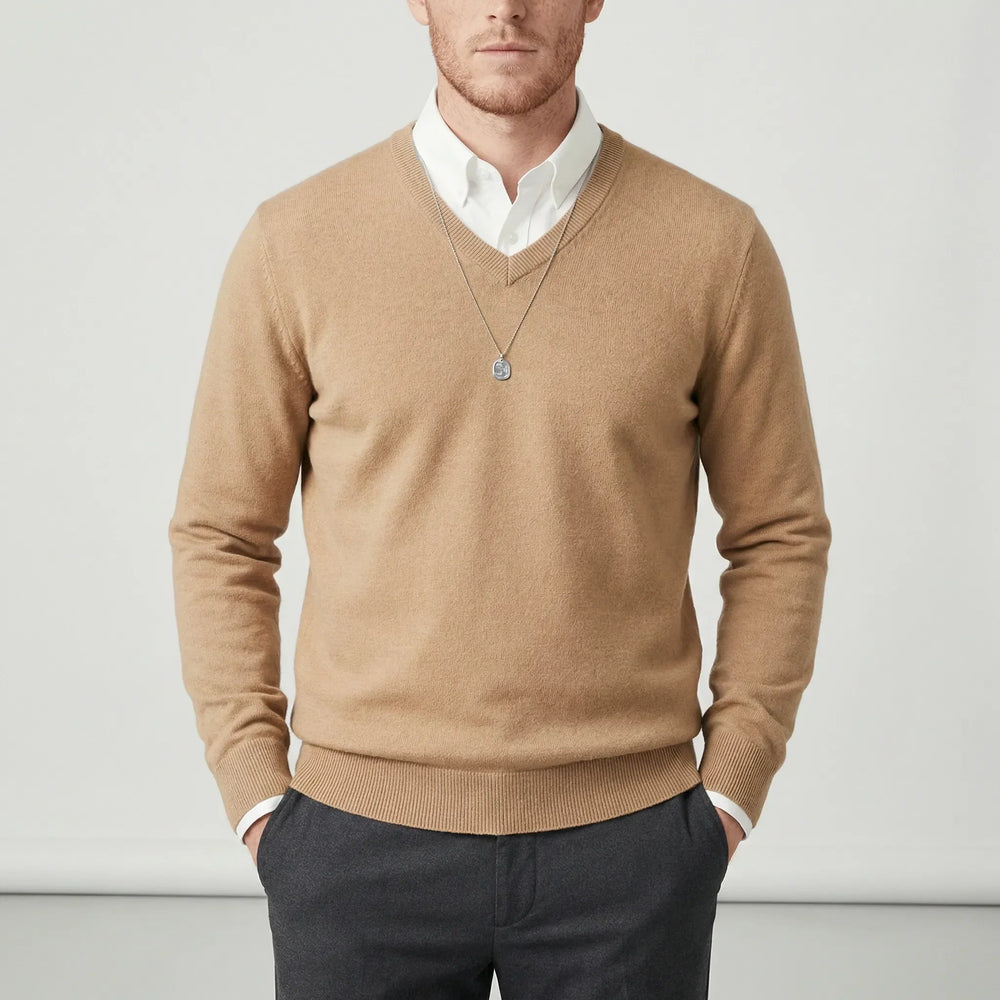 Slim-Fit V-Neck Sweater - Keanu